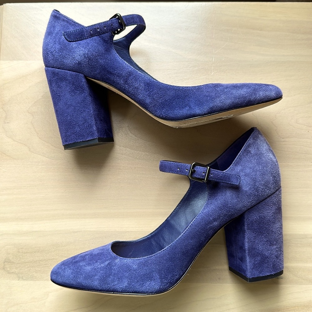 Via spiga suede blue shoes 8.5